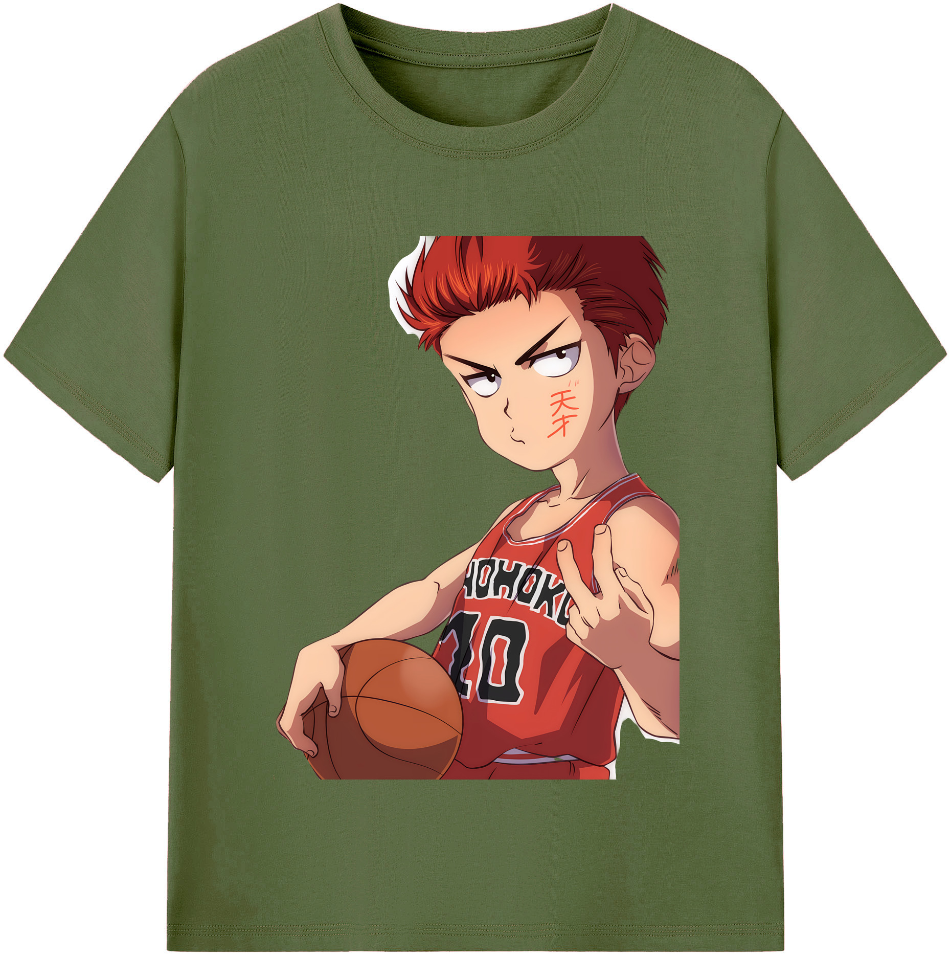 SLAM DUNK／スラムダンク 綿100％半袖Tシャツ（フロントプリント）